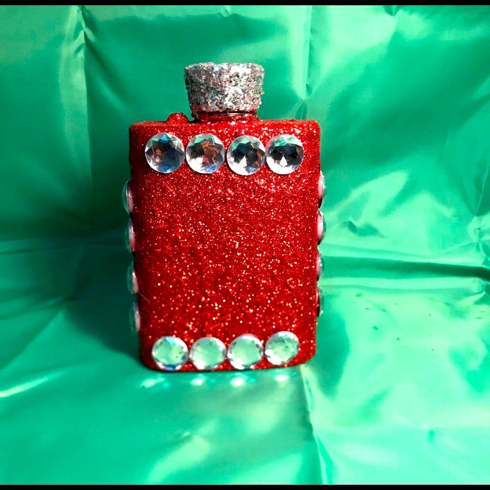 Hand decorated liquor flask
